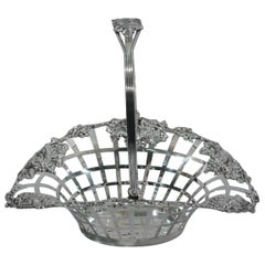 Antique American Sterling Silver Grape Basket by JE Caldwell