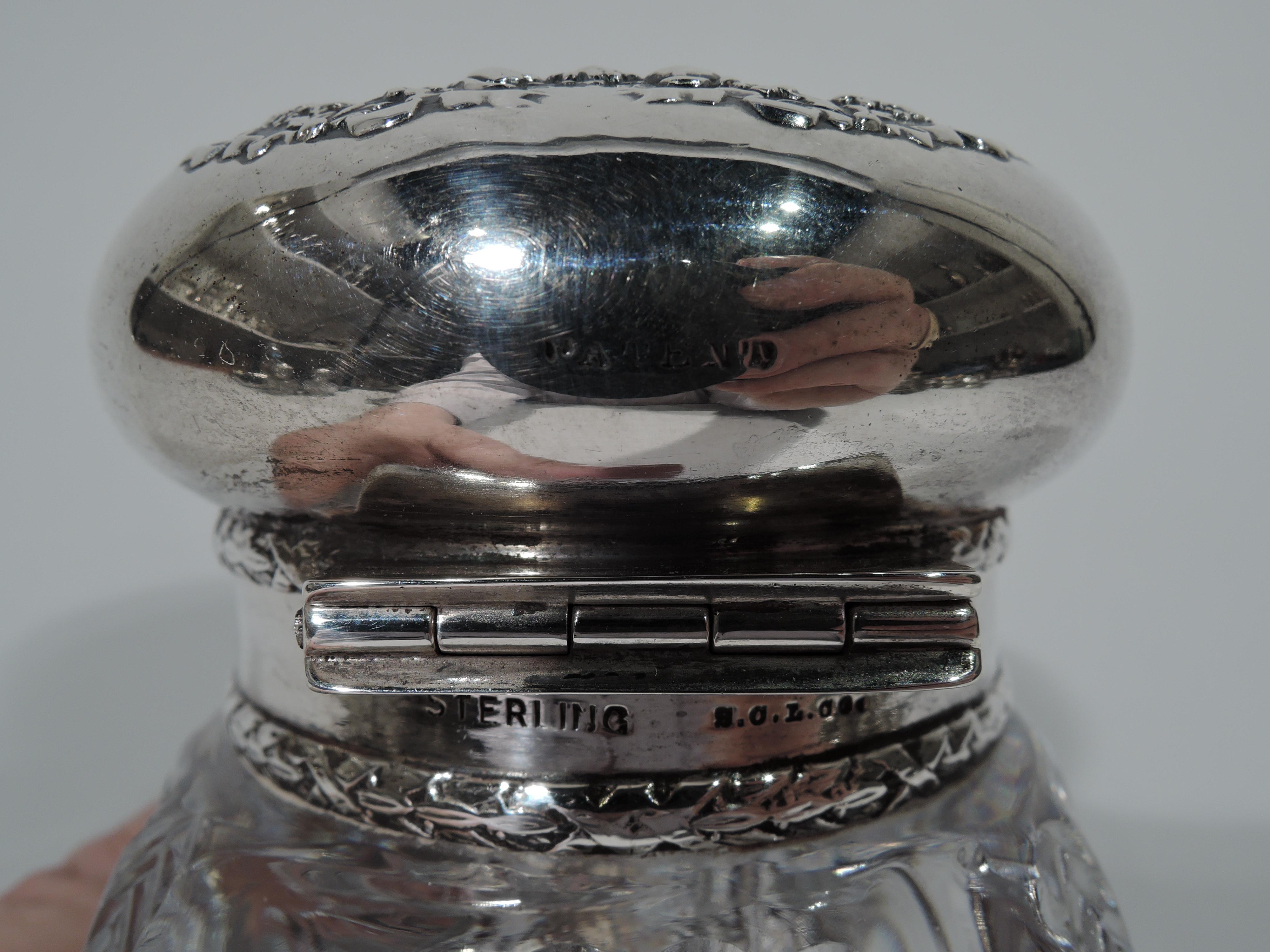 Antique American Sterling Silver Inkwell by Shreve, Crump & Low For Sale 1