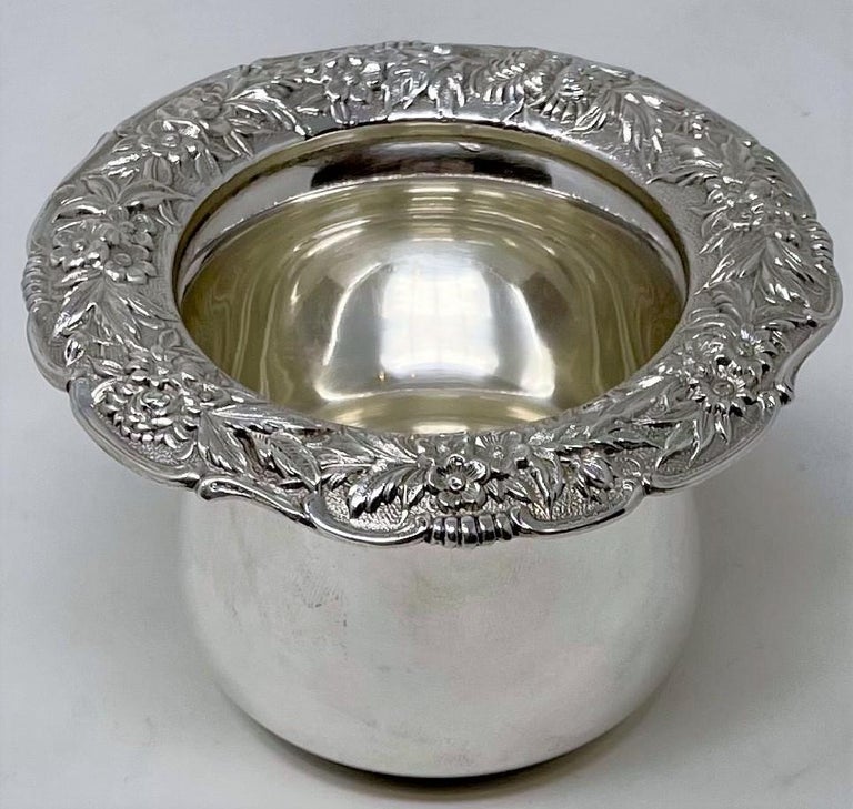 Antique American Sterling Silver Nut Dish signed "S. Kirk and Son