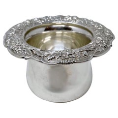 Ancien plat à noix américain en argent sterling signé « S. Kirk & Son », vers 1920