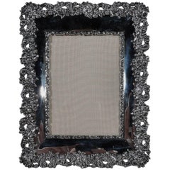 Antique American Sterling Silver Ornate Picture Frame