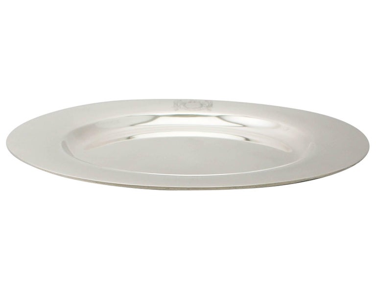 Antique American Sterling Silver Plate, Circa 1929 For Sale at 1stDibs