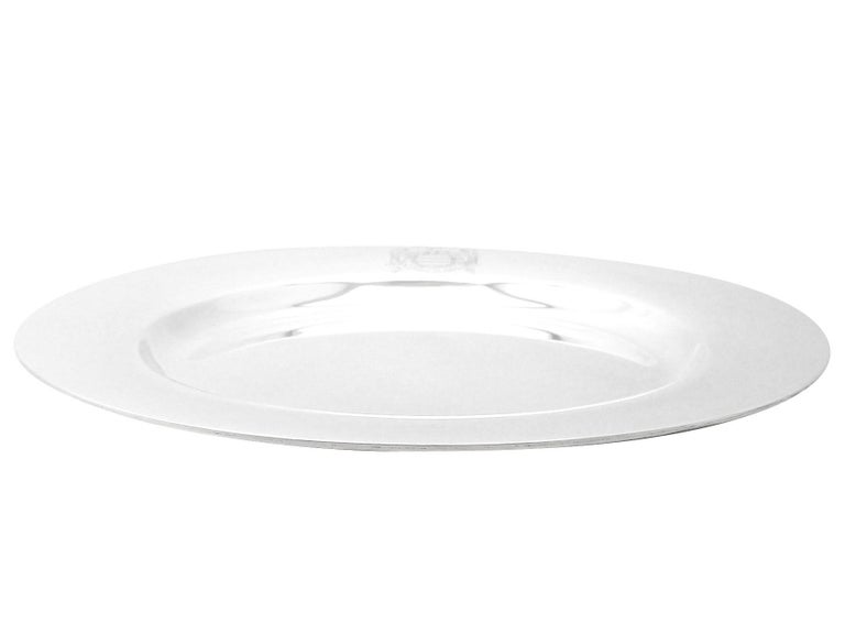 Antique American Sterling Silver Plate, Circa 1929 For Sale at 1stDibs