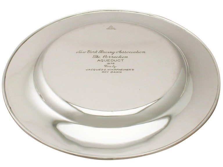 Antique American Sterling Silver Plate, Circa 1929 For Sale at 1stDibs