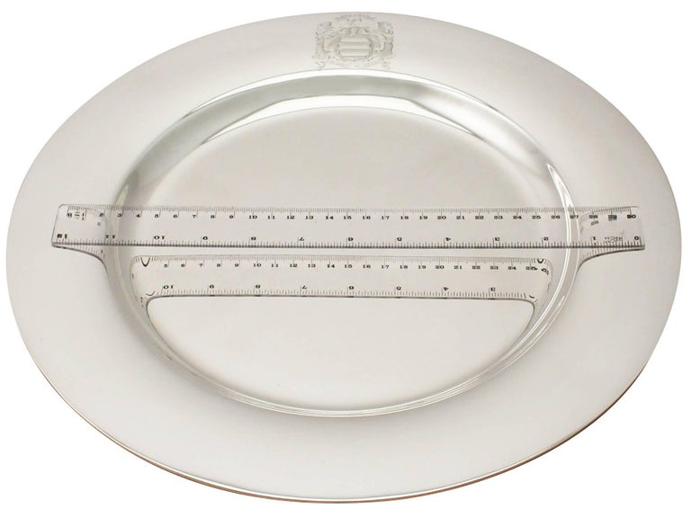 Antique American Sterling Silver Plate, Circa 1929 For Sale at 1stDibs