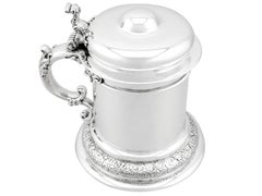 Antique Sterling Silver Quart Tankard by Whiting, 1890, USA
