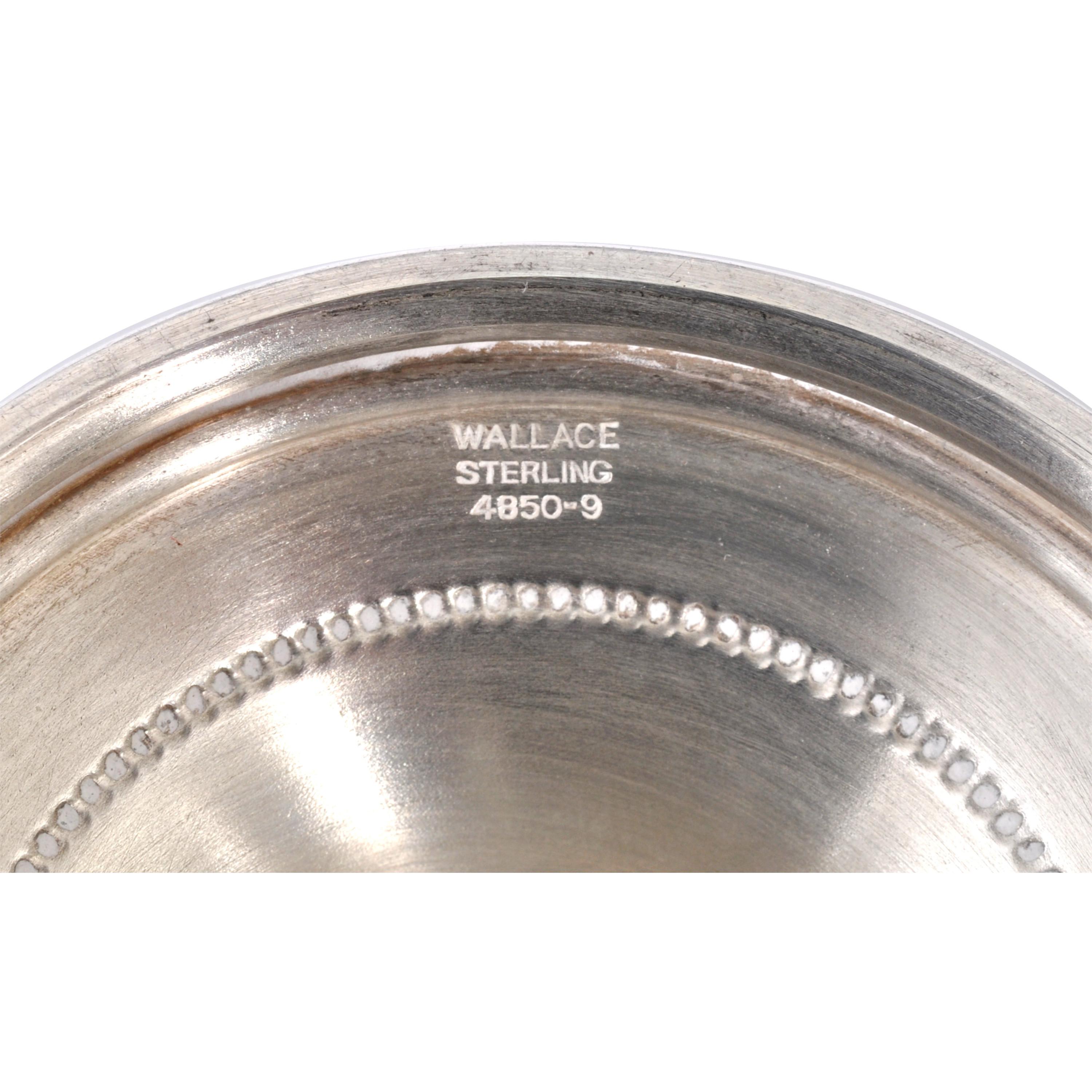 Antique American Sterling Silver Tazza Compote Wallace & Son Grand Baroque 1925 (Sterlingsilber) im Angebot