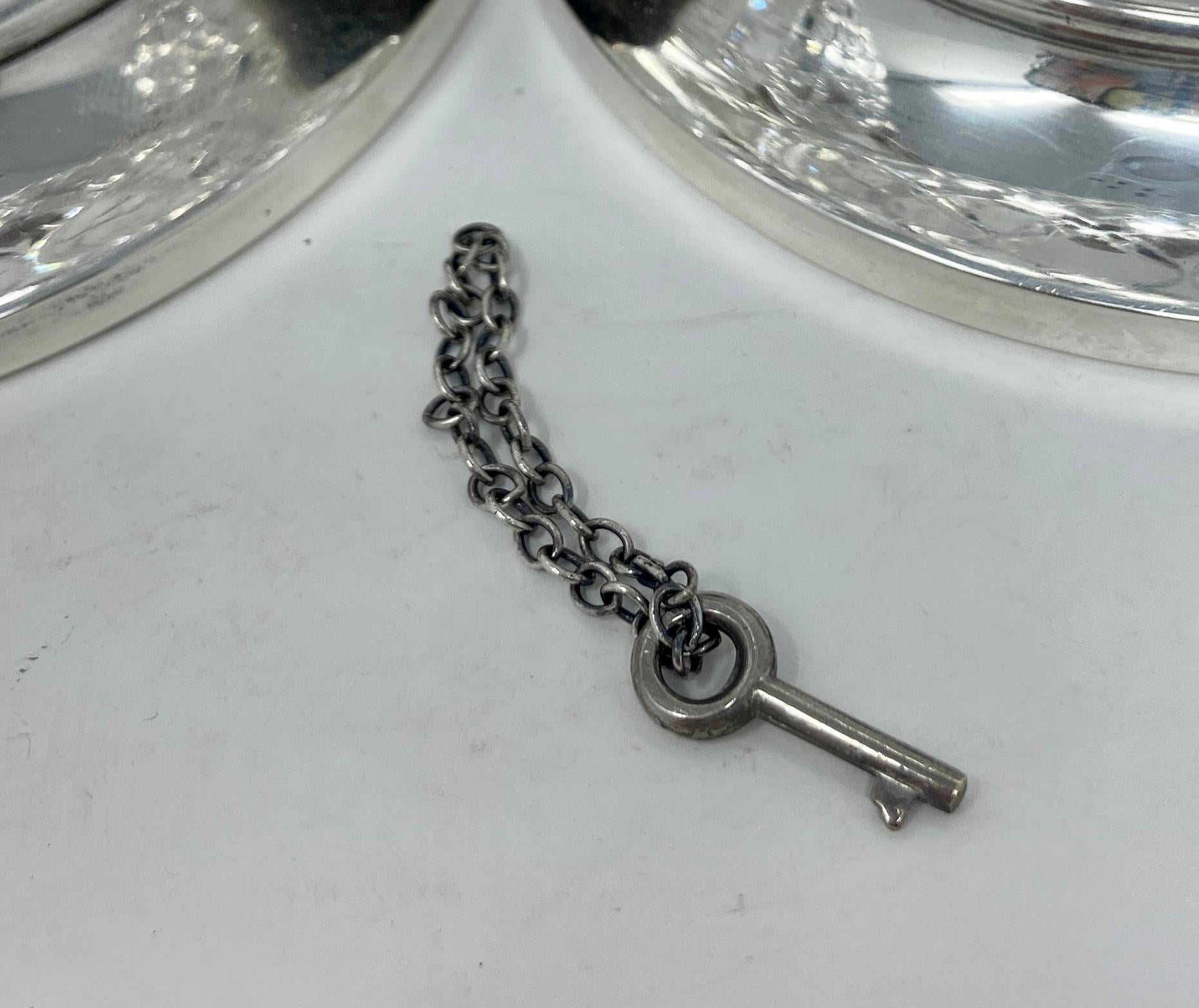 Antique Tiffany & Co. Tantale en argent et cristal taillé Circa 1920 en vente 3