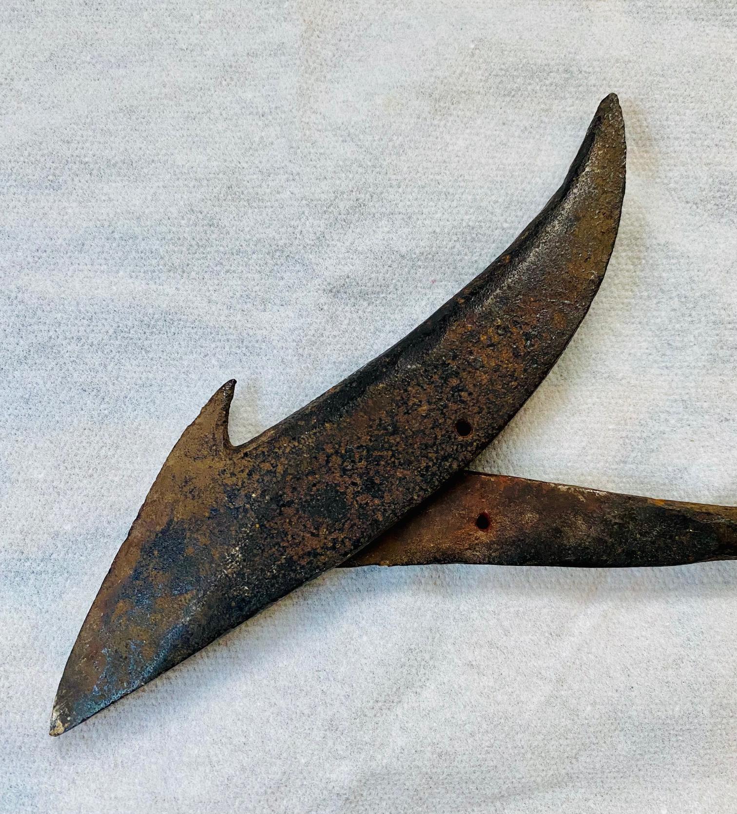 Hand-Crafted Antique American Toggle Iron Harpoon, circa 1880