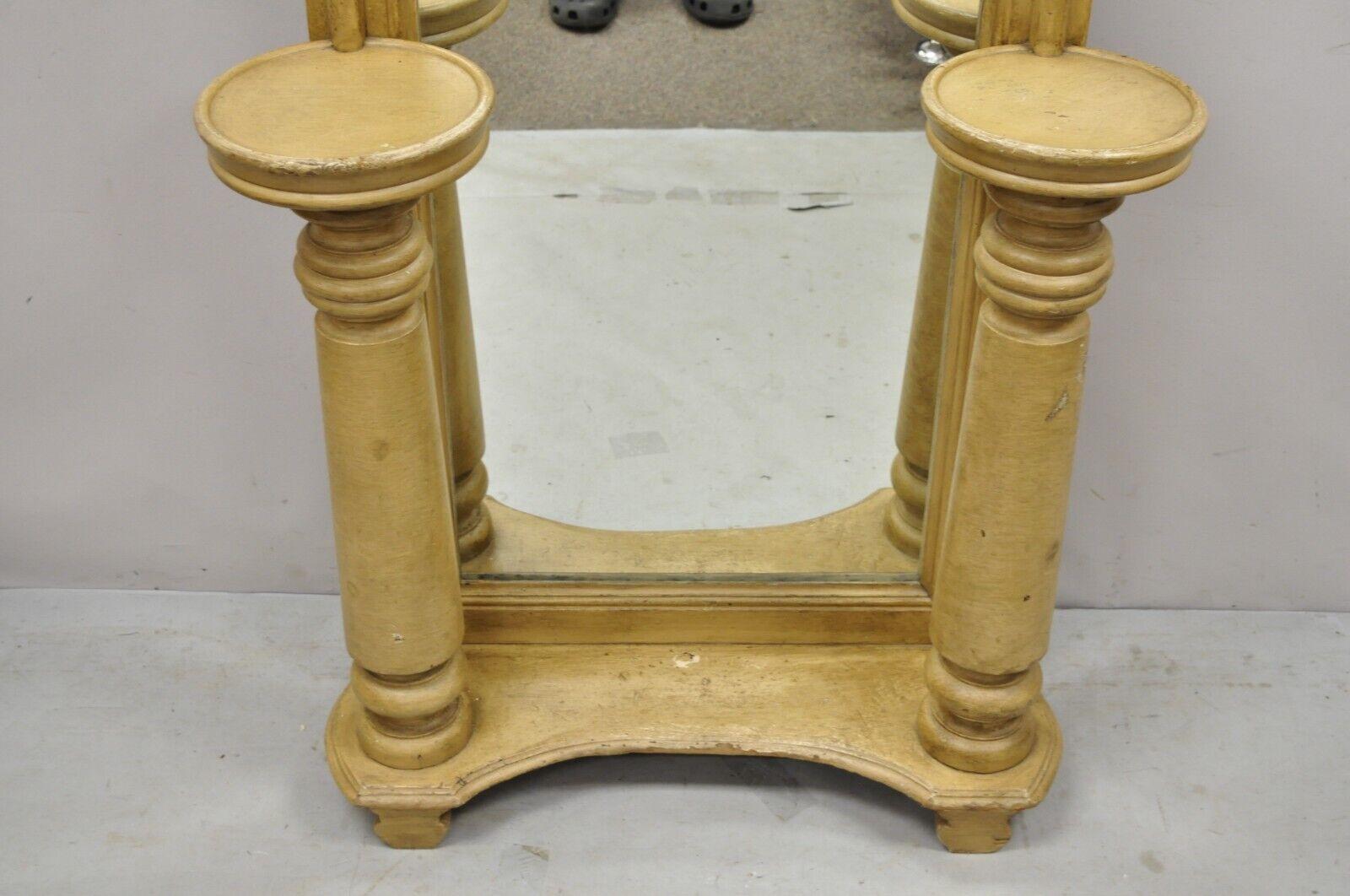antique pedestal mirror