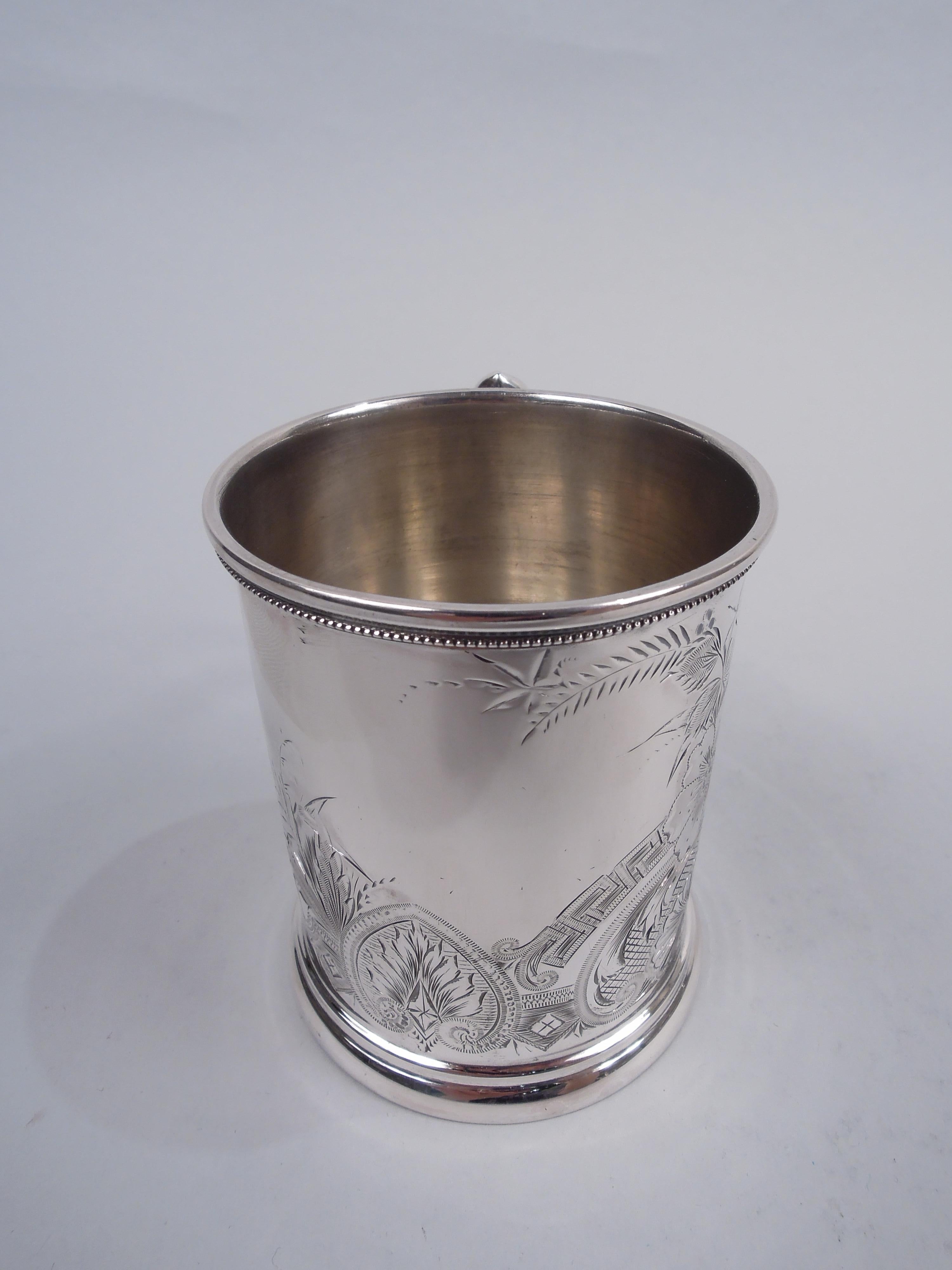 American Classical Antique American Victorian Classical Sterling Silver Baby Cup