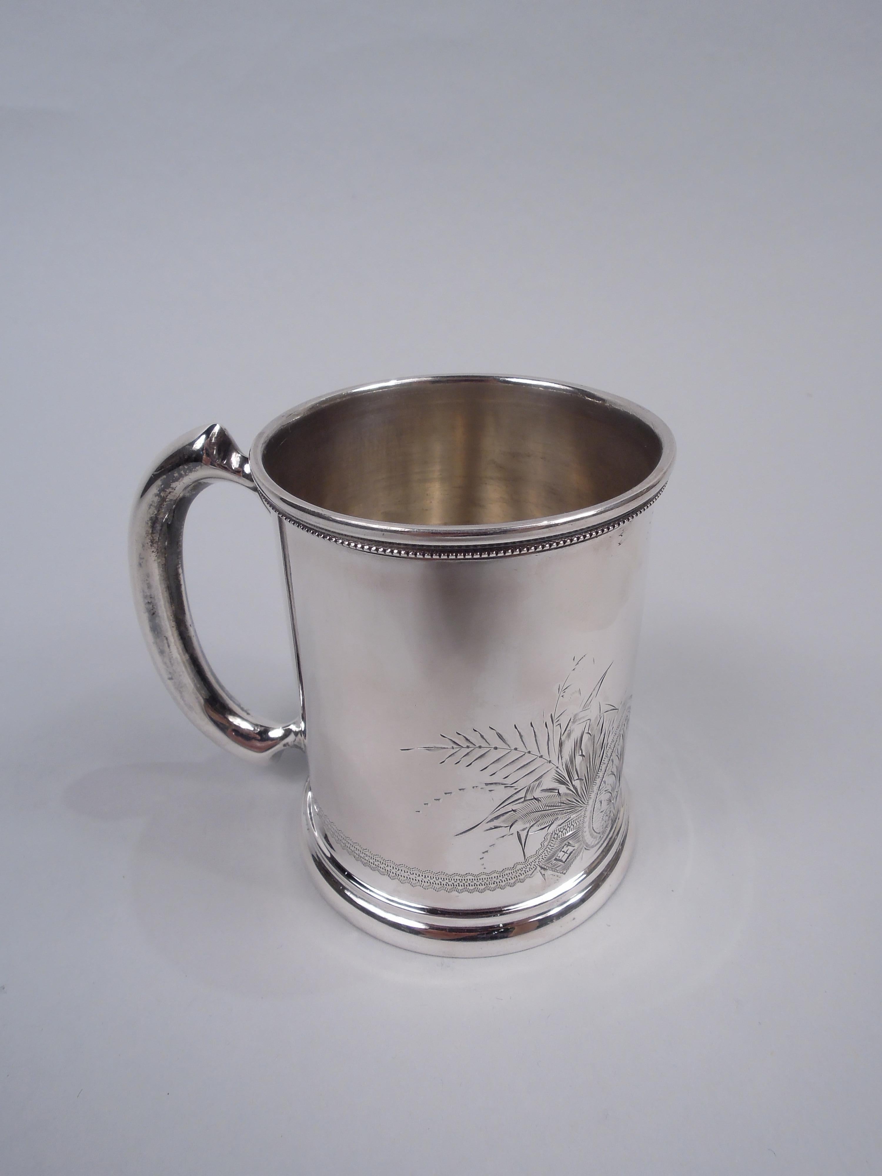 Antique American Victorian Classical Sterling Silver Baby Cup In Good Condition In New York, NY