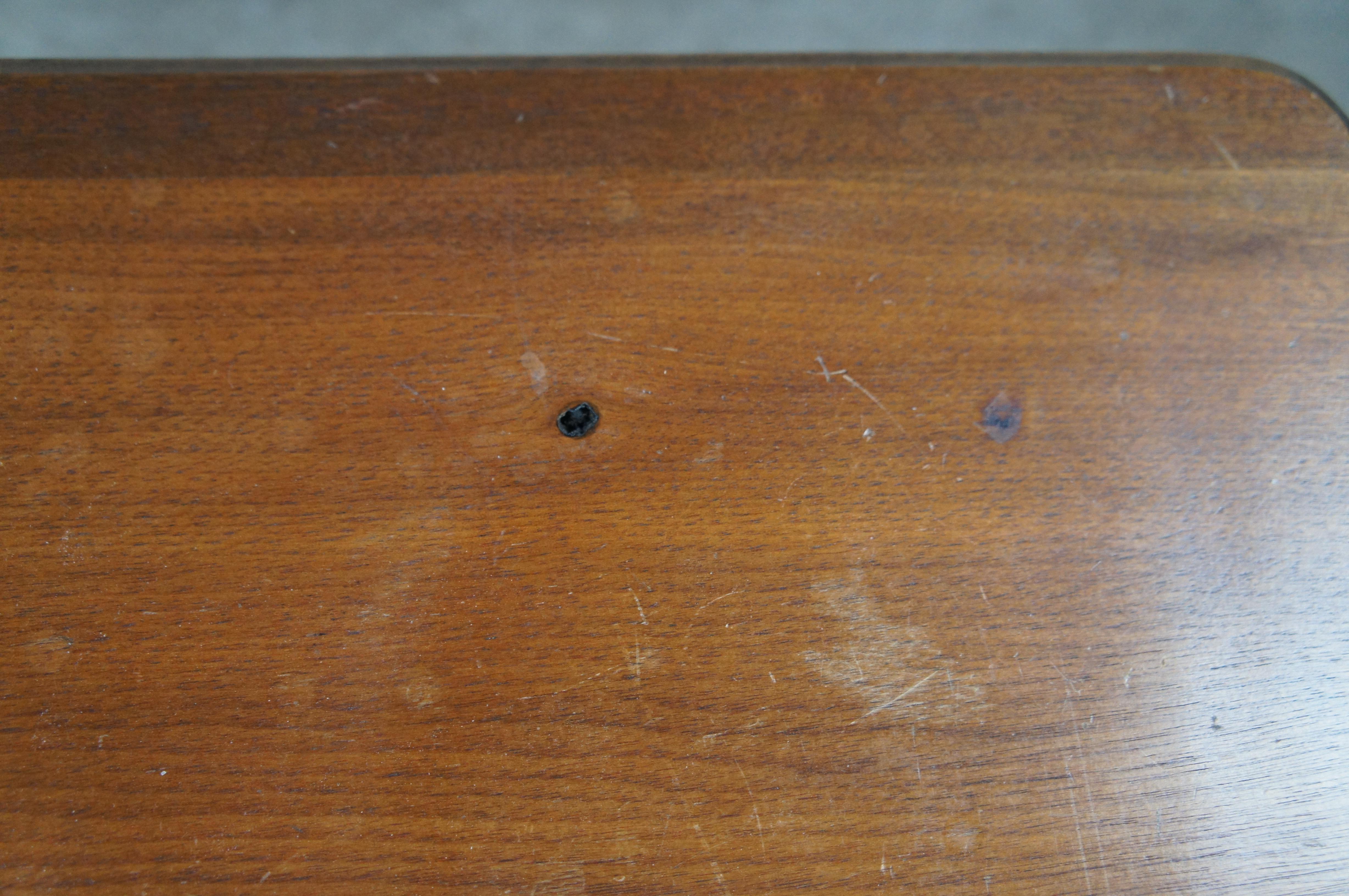 Antique American Victorian Gothic Style Carved Walnut Parlor Side Table 27