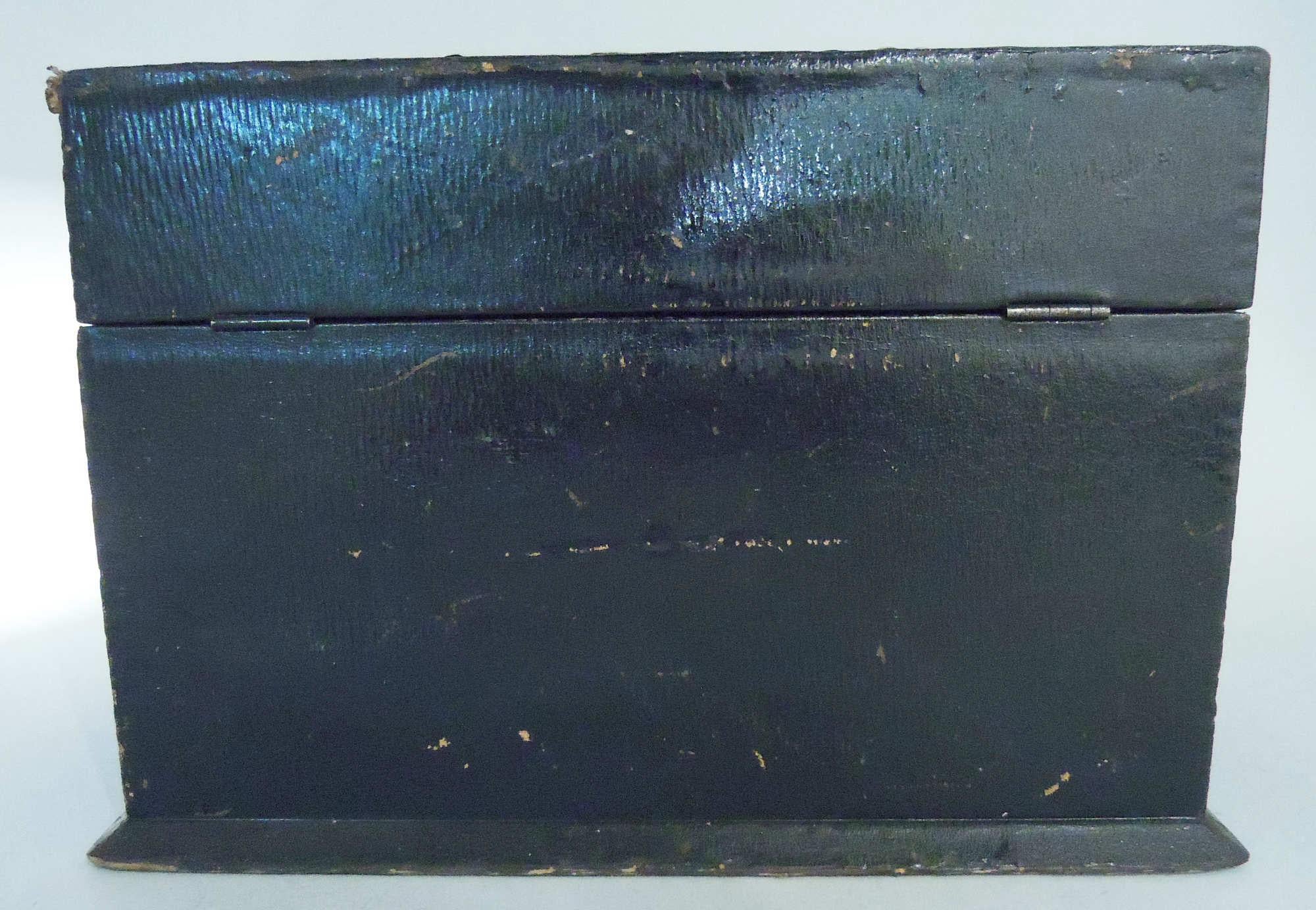Antiguo buzón rococó victoriano americano de plata de ley y cuero siglo XIX en venta