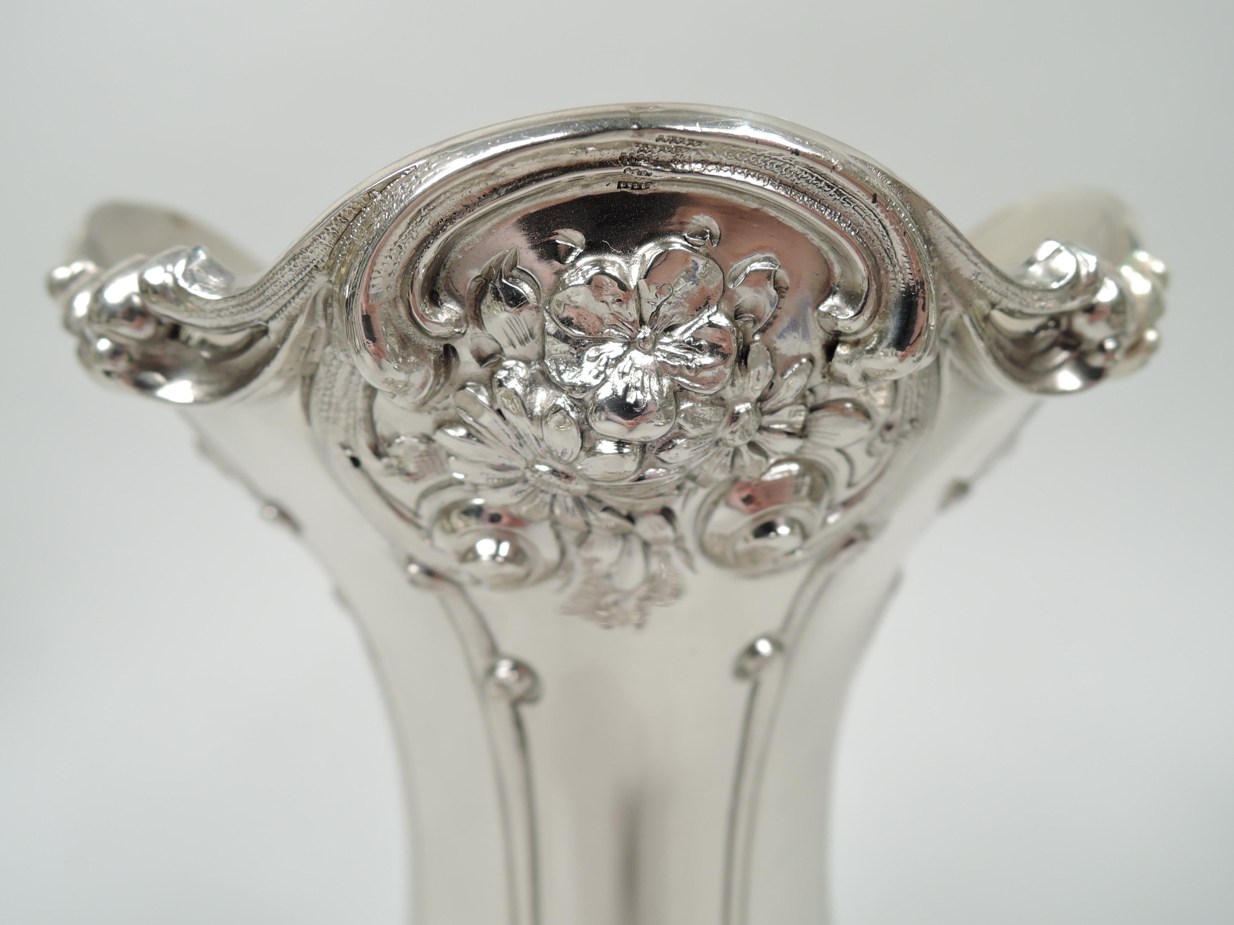 19th Century Antique American Victorian Sterling Silver Vase