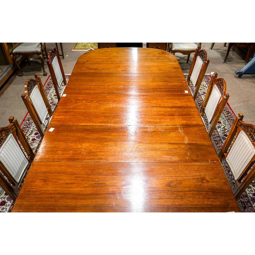 Fait main Ancienne table de salle à manger victorienne en noyer Circa 1880 (AF1-123) en vente