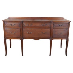 Antique American Walnut Buffet Sideboard Server Console Credenza French Revival