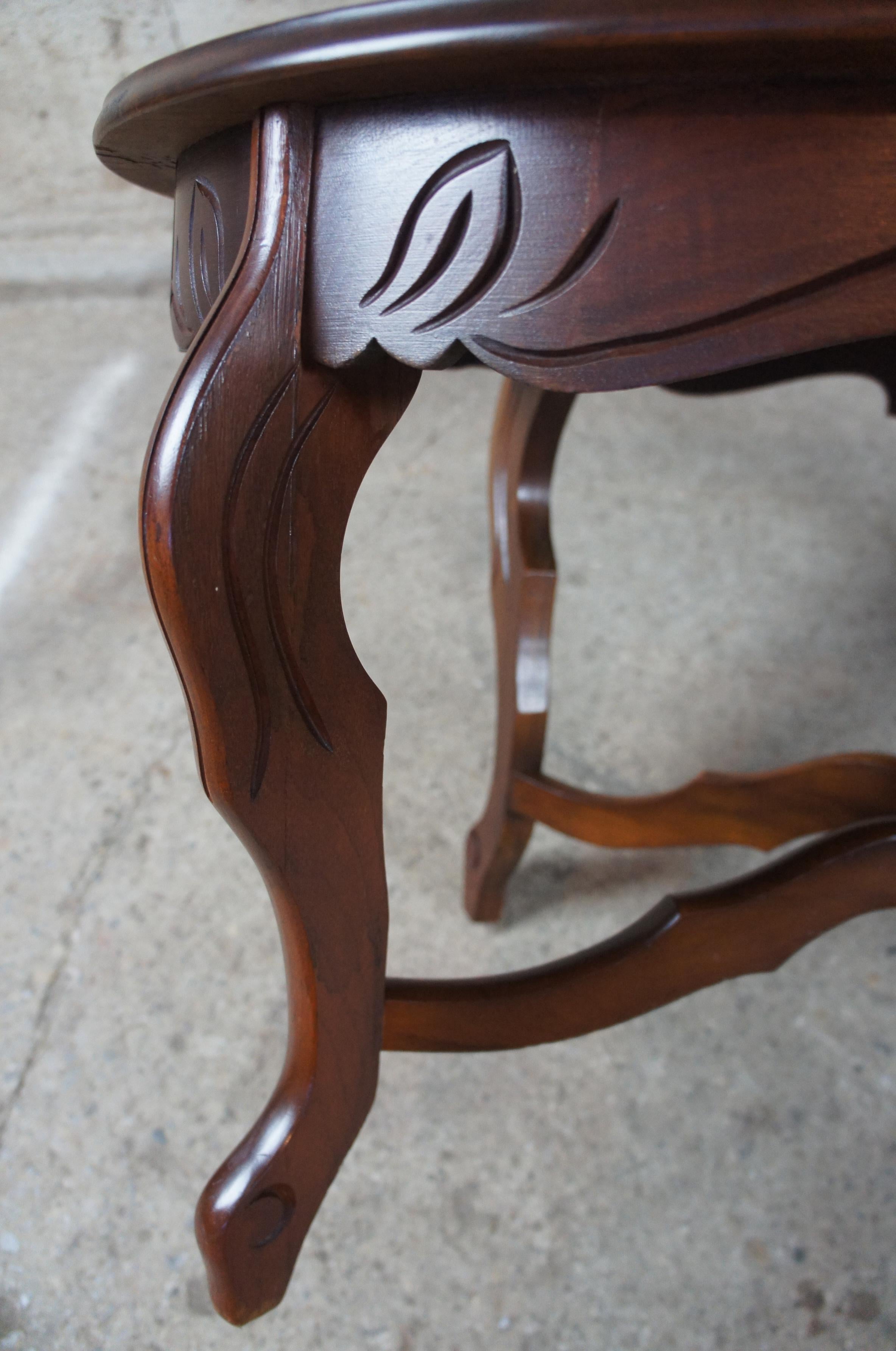 Antique American Walnut Eagle Carved Tray Coffee Cocktail Figural Serving Table 1