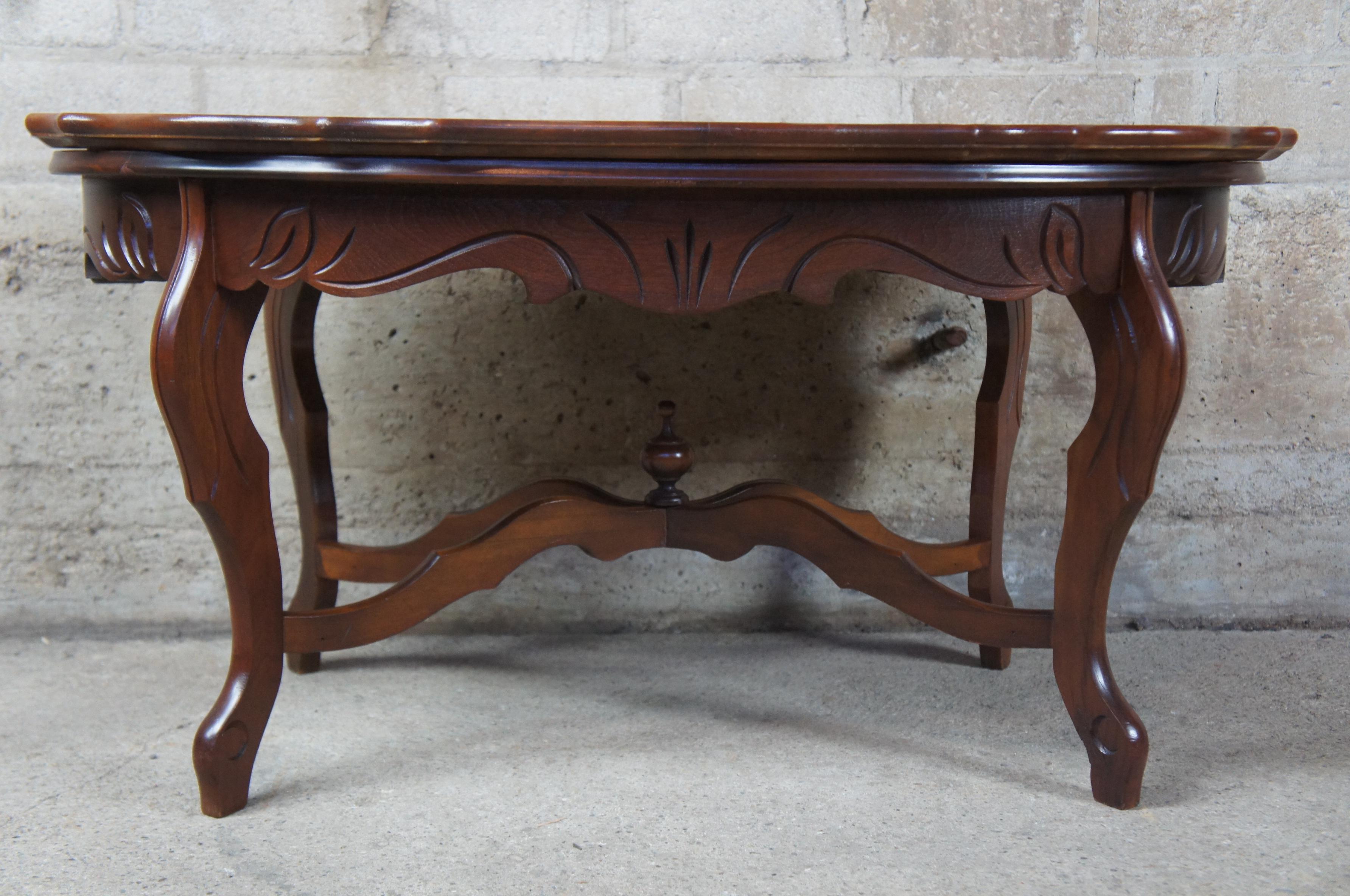 Antique American Walnut Eagle Carved Tray Coffee Cocktail Figural Serving Table In Good Condition In Dayton, OH