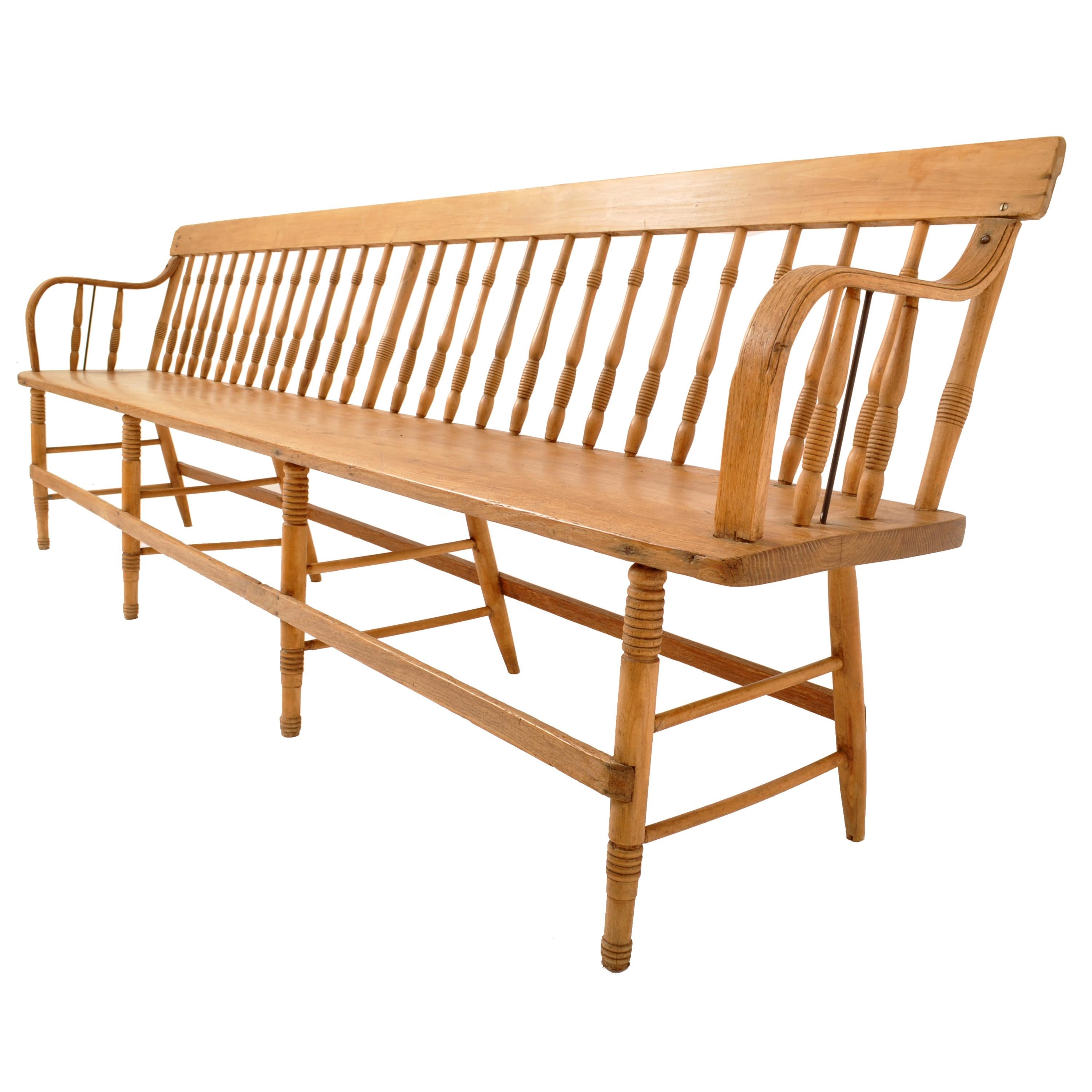 parsons bench with back