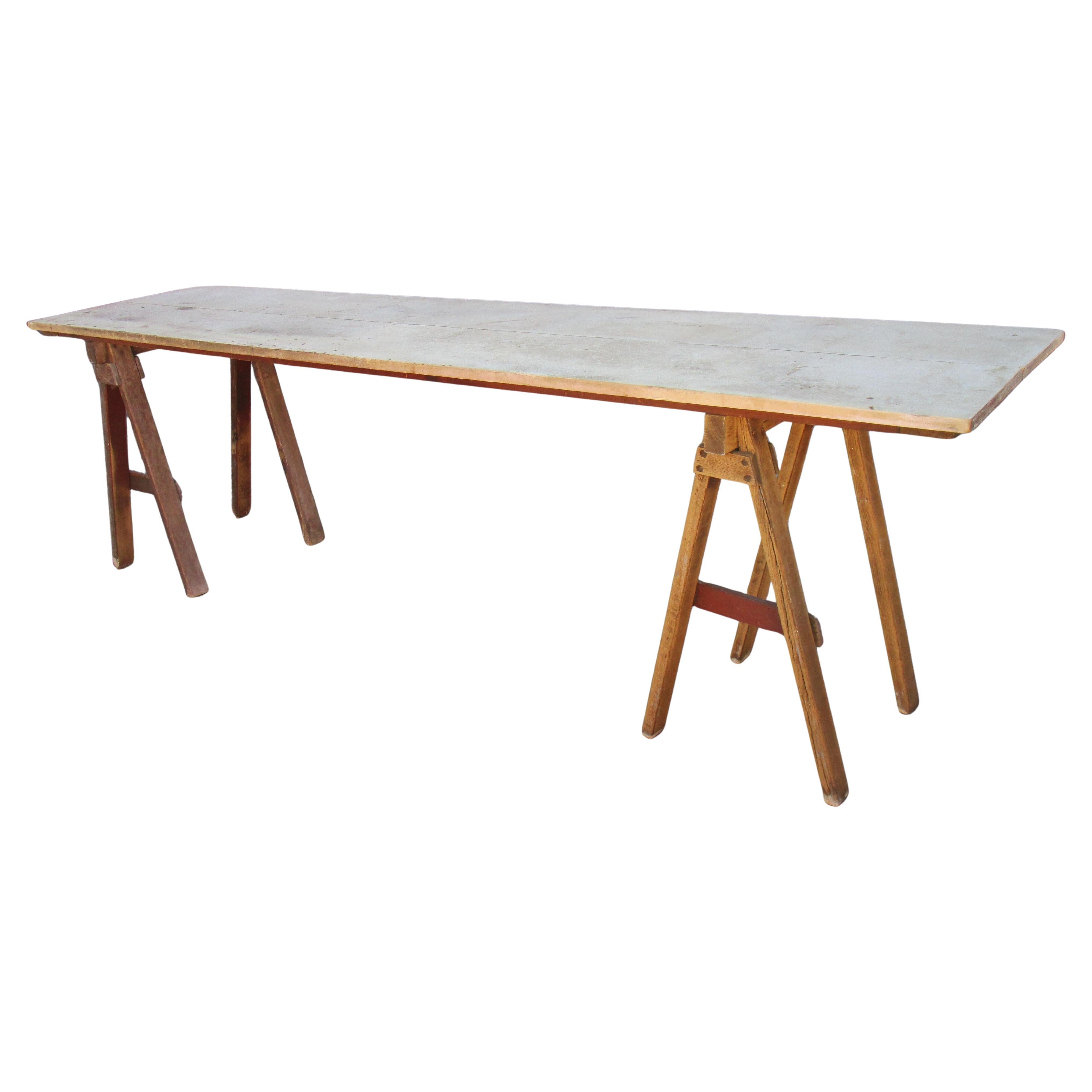 Ancienne table de ferme américaine en Wood Grange, Circa 1900 en vente 2