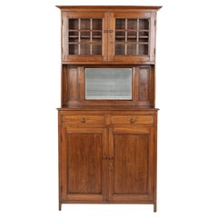 Antique American Wooden Cupboard Storage Cabinet, Late 1800s