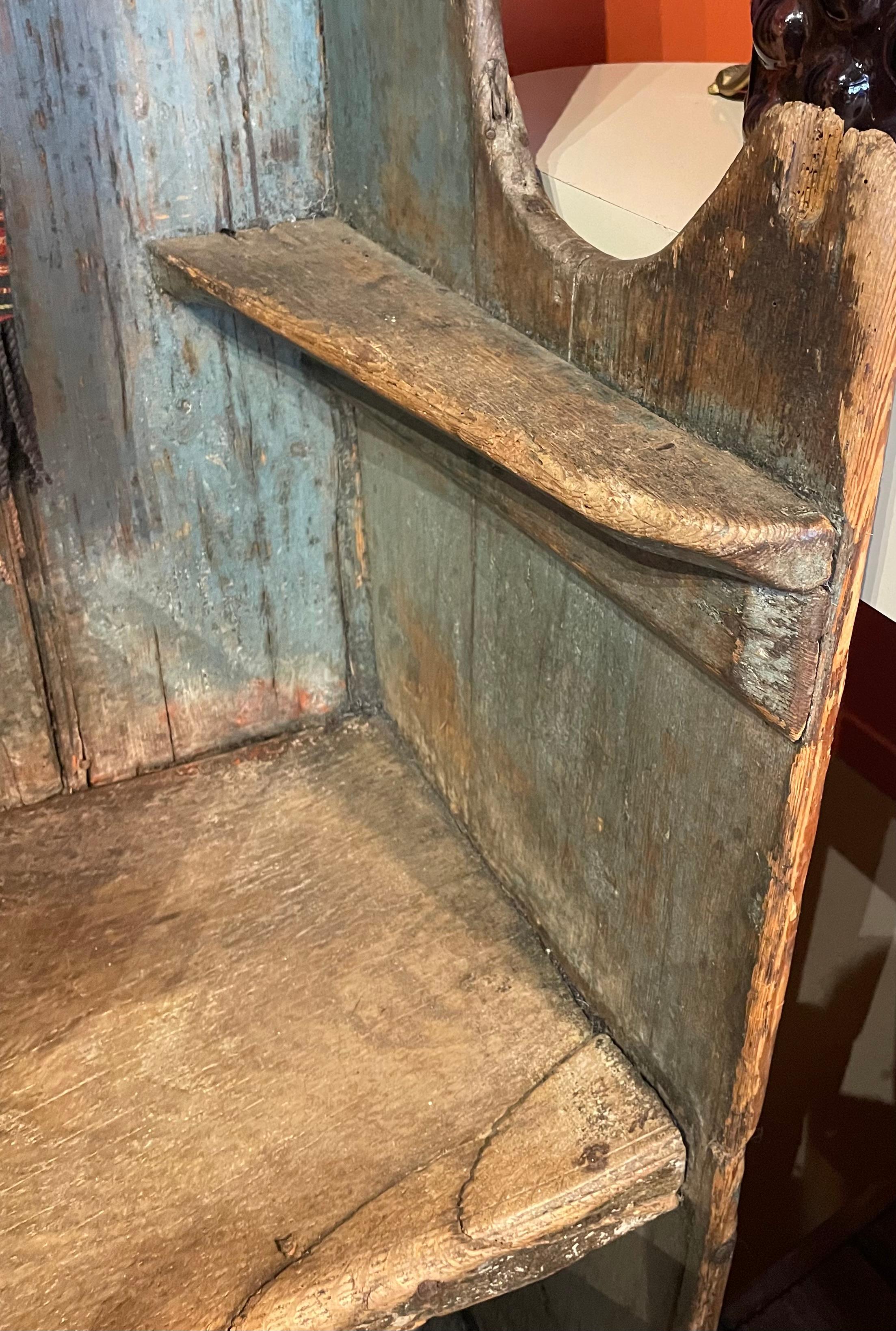 Antique American Wooden Settle For Sale 1