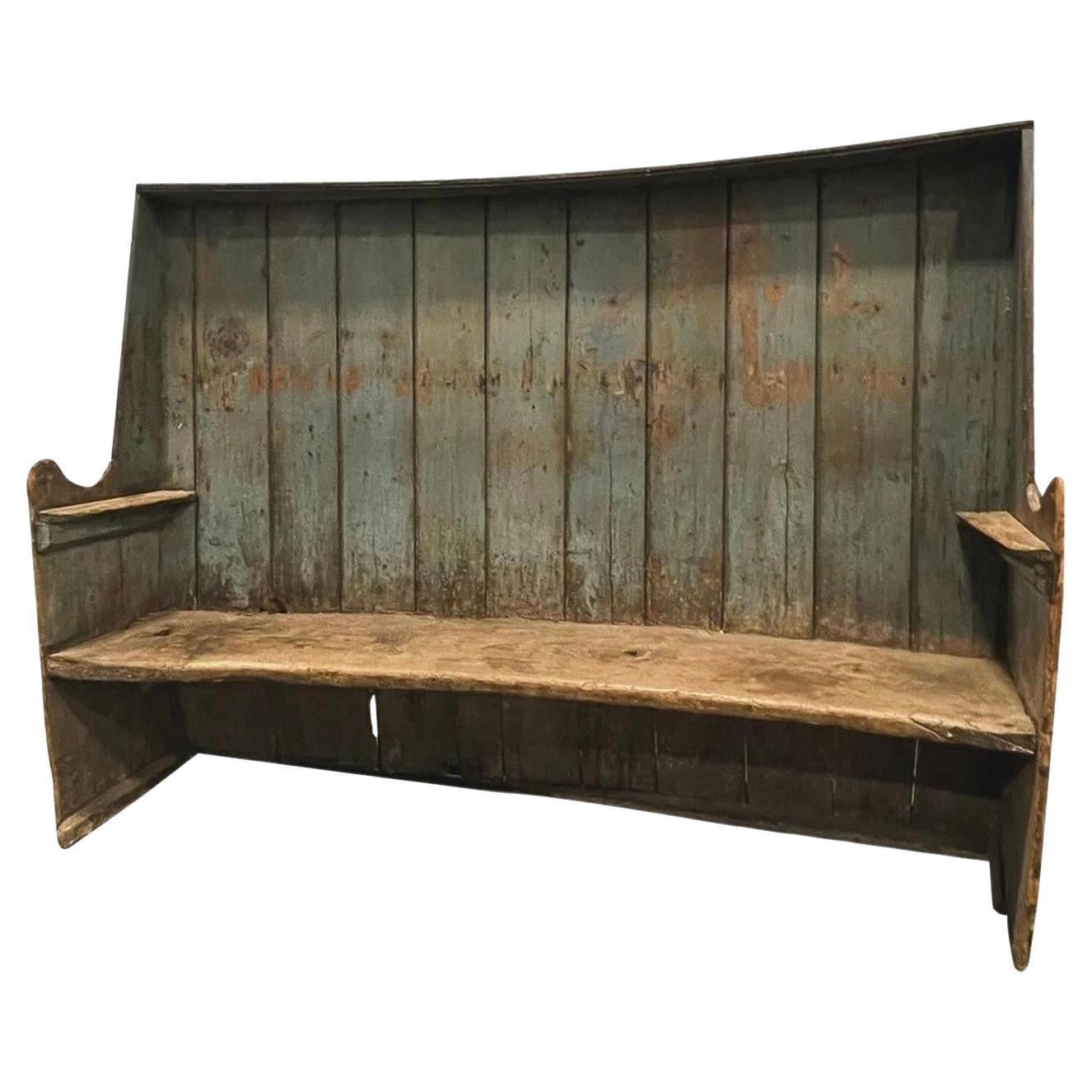 Antique American Wooden Settle