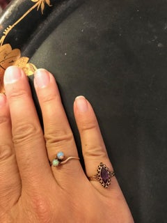 Antique Amethyst 14 Karat Gold Ring