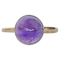 Antique Amethyst and 9 Carat Gold Cocktail Ring