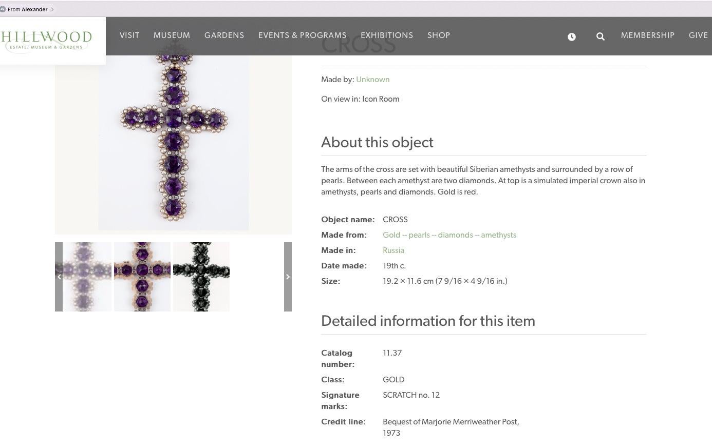 Pendentif croix ancien en améthyste, perles et diamants en vente 6