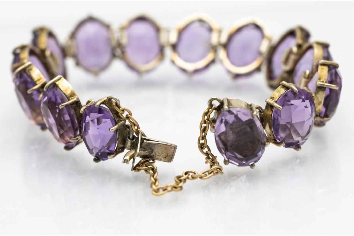 Victorian Antique Amethyst Riviere Bracelet 80.0ct, Sweden, late XIX cent.