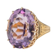 Antique Amethyst "Rose de France" Ring