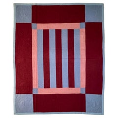 Antique Amish Bars Quilt from Pennsylvania