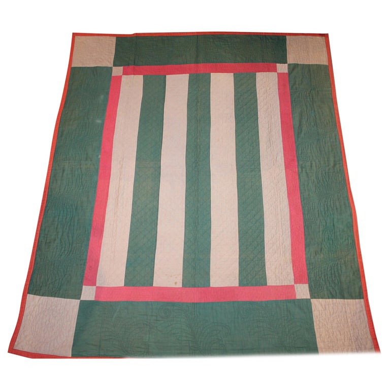 Antique Amish Bars Quilt Lancaster County, Pennsylvania For Sale at 1stDibs