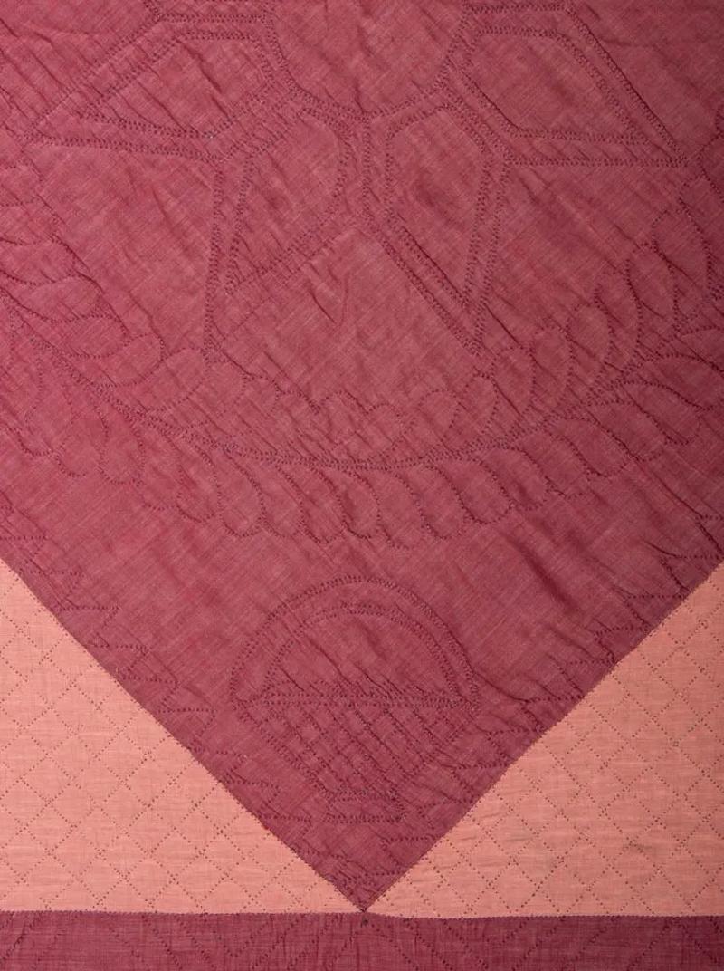 American Antique Amish Dimond Quilt with Ex-Museum Provenance For Sale