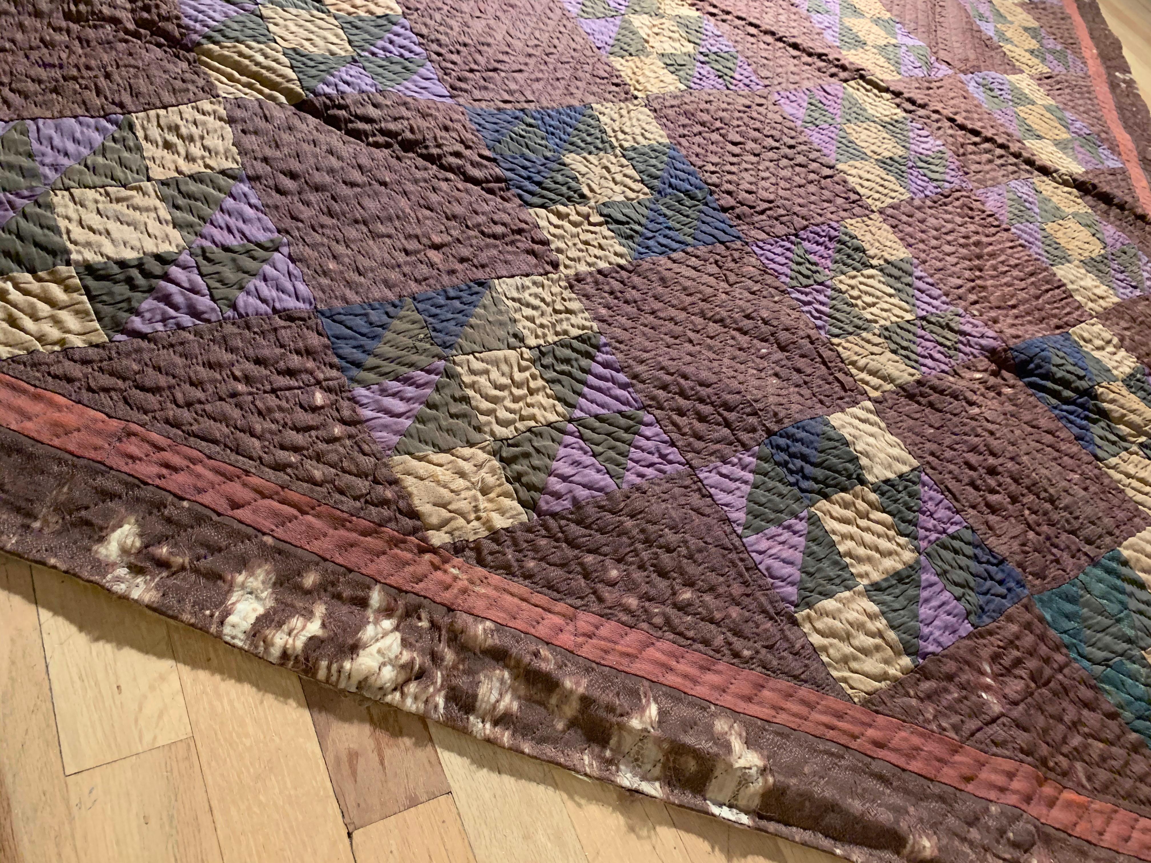 Tissu Couverture de courtepointe amish ancienne en vente