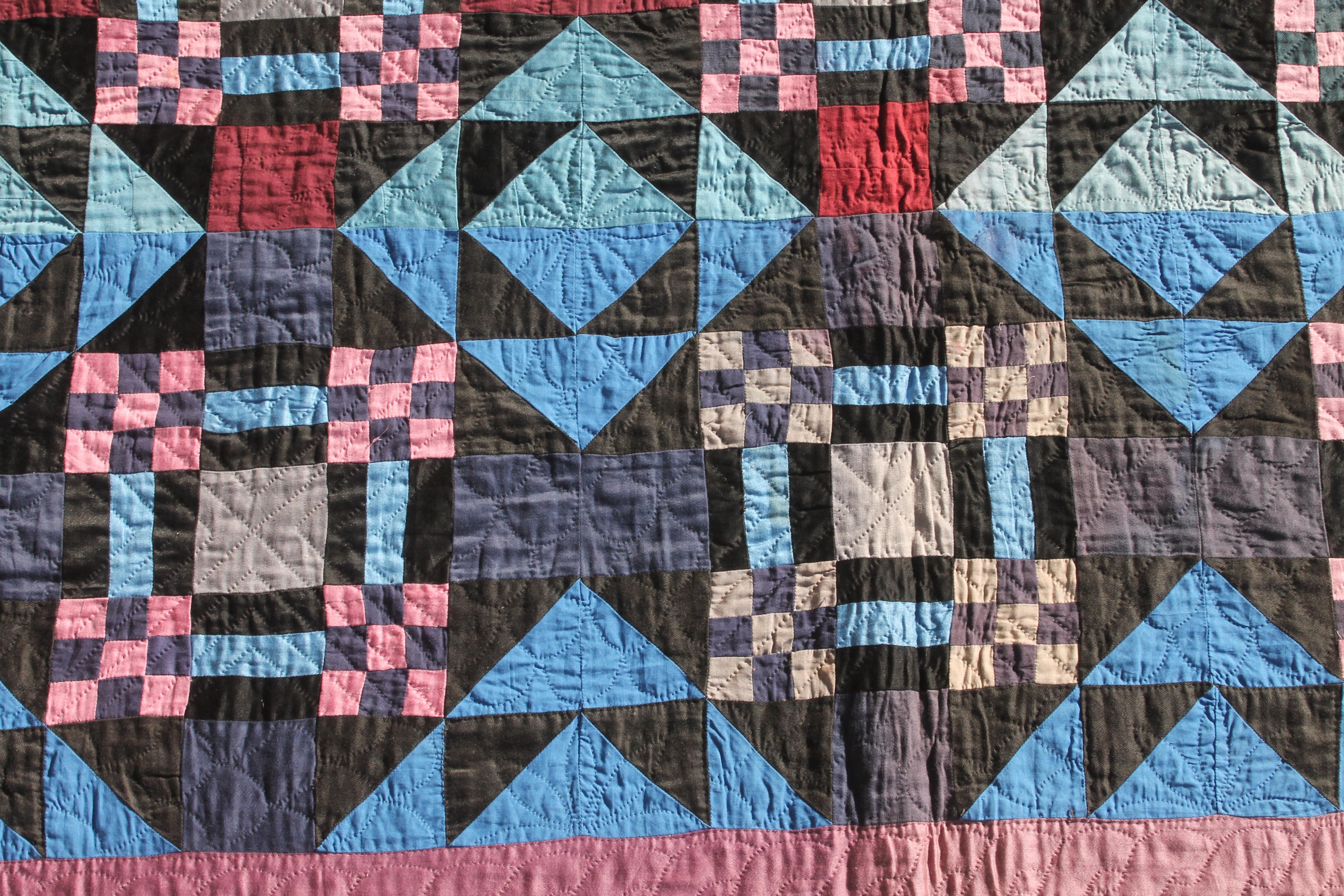 Antique Amish Quilt Holmes Co. Ohio For Sale 1