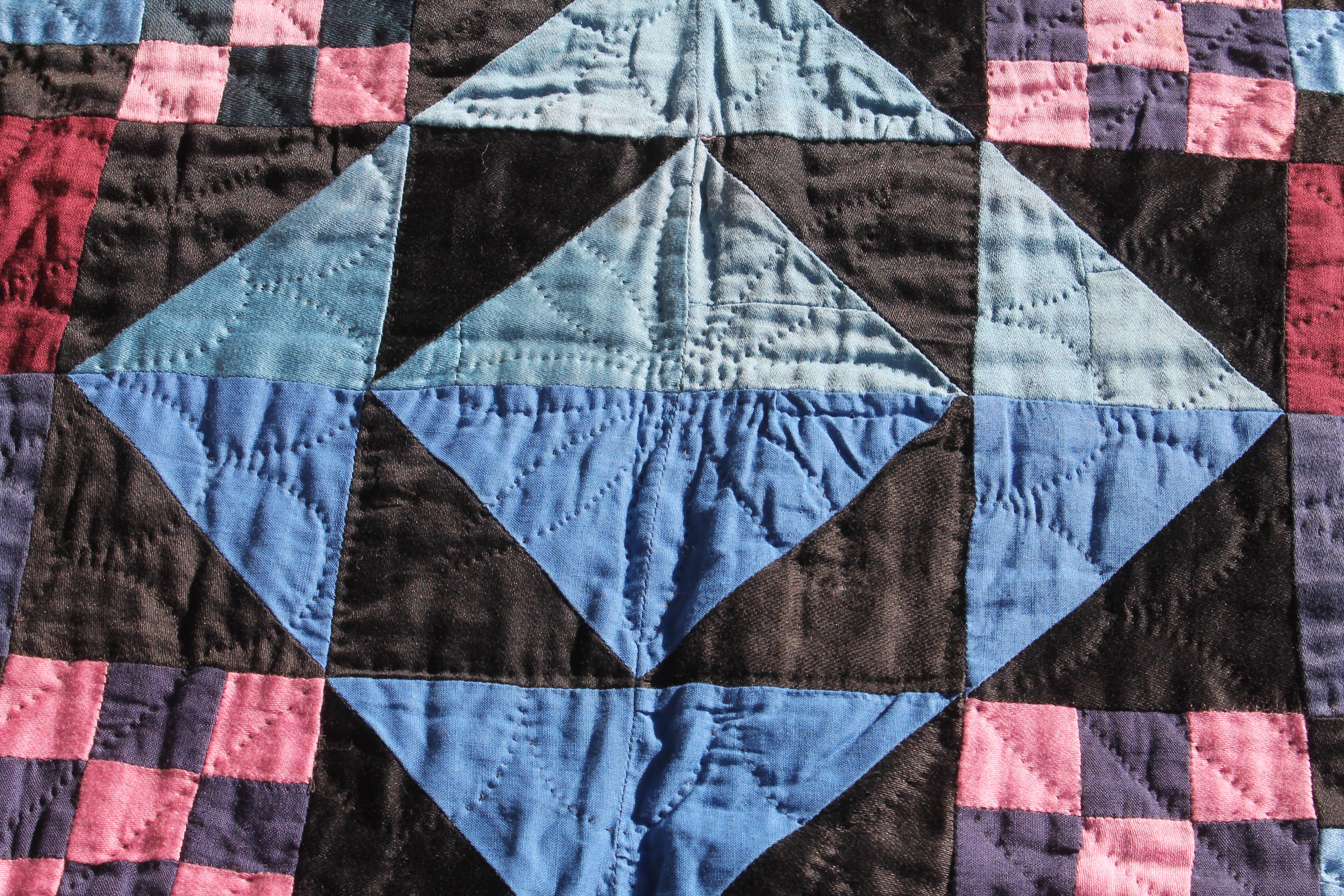 Hand-Crafted Antique Amish Quilt Holmes Co. Ohio For Sale