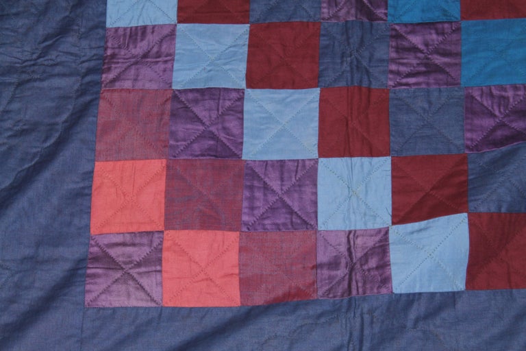 Antique Amish Quilt "Trip Around The World" For Sale at 1stDibs amish