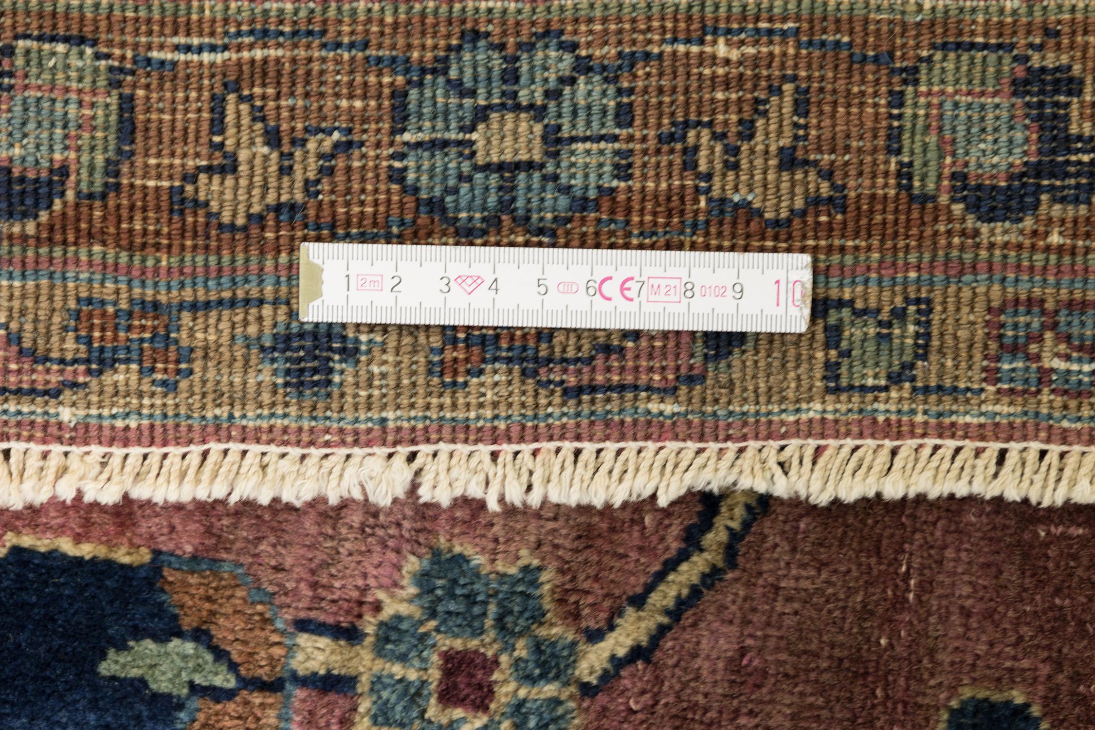 Antikes Amoghli (281cm x 202cm, rosa Grund, antik) (Wolle) im Angebot