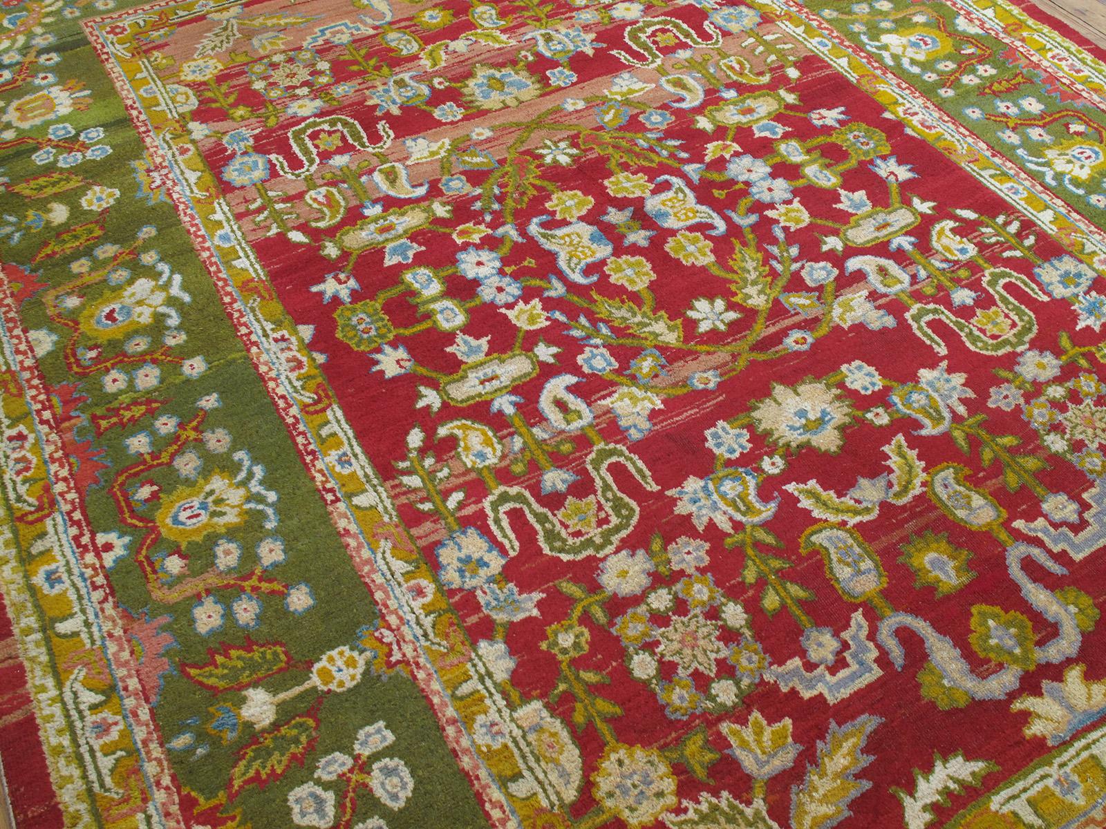 Oushak Antique Amritsar Carpet (DK-110-1) For Sale
