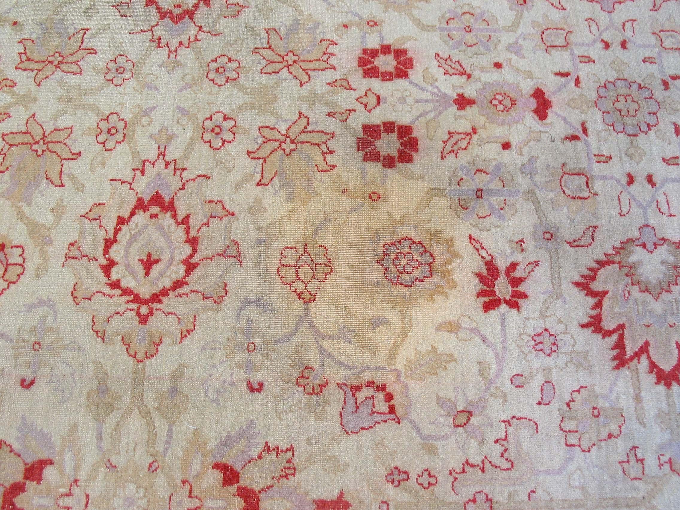 Agra Antique Amritsar Carpet North India, circa 1950 For Sale