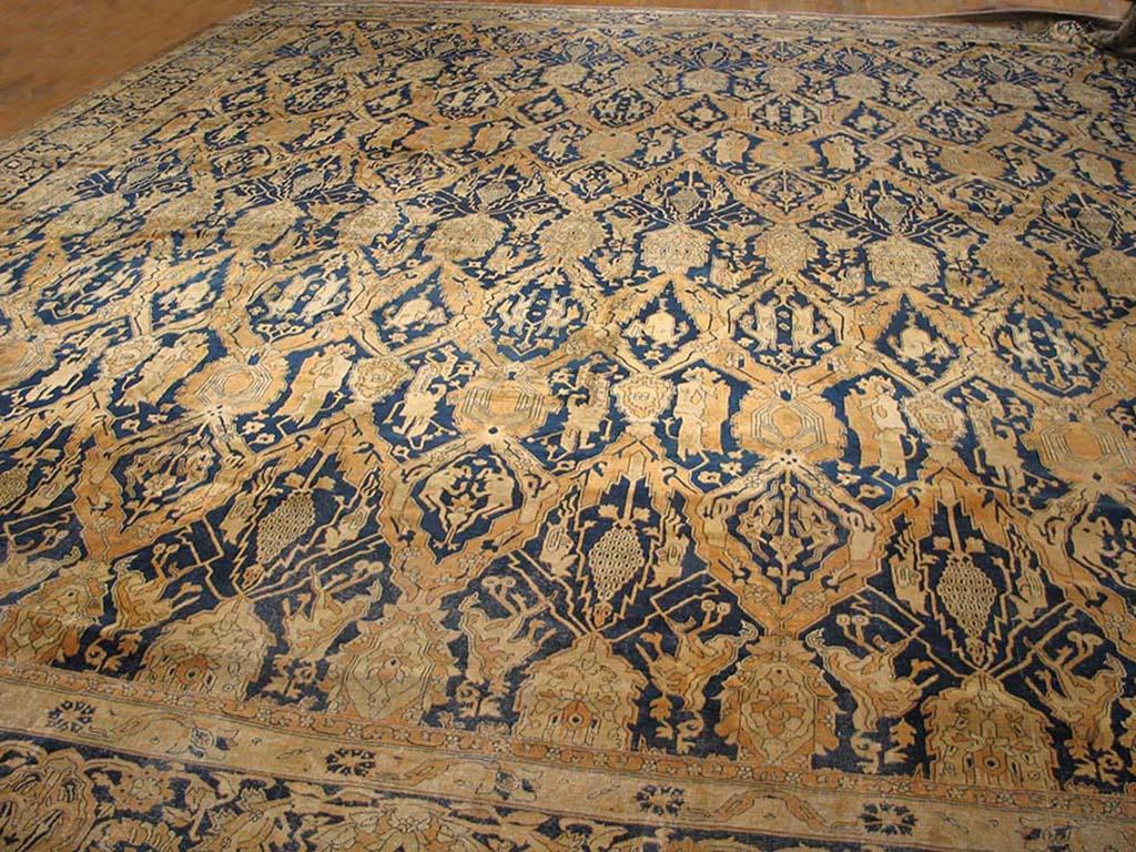 Antique tapis indien Amritsar, mesures : 21'2