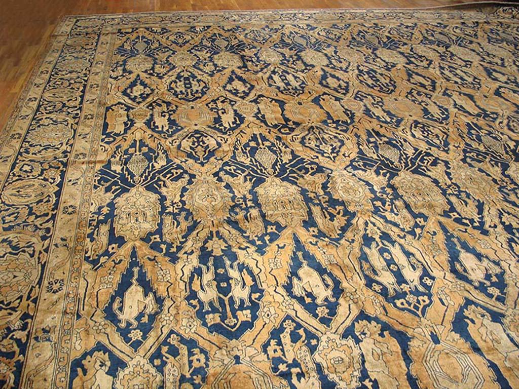 Antique Amritsar Indian Rug In Good Condition For Sale In New York, NY