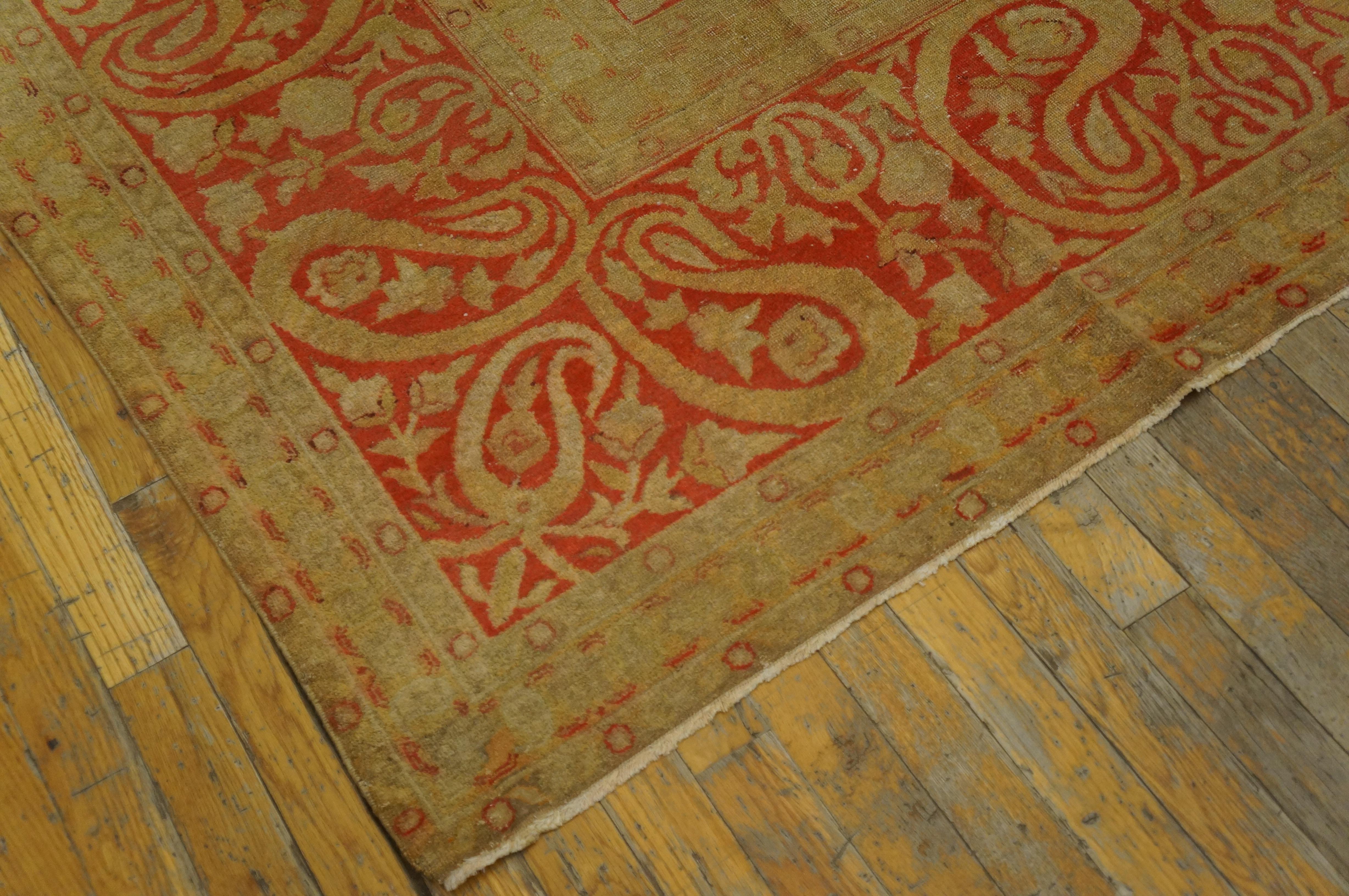 Hand-Knotted Antique Amritsar Rug For Sale