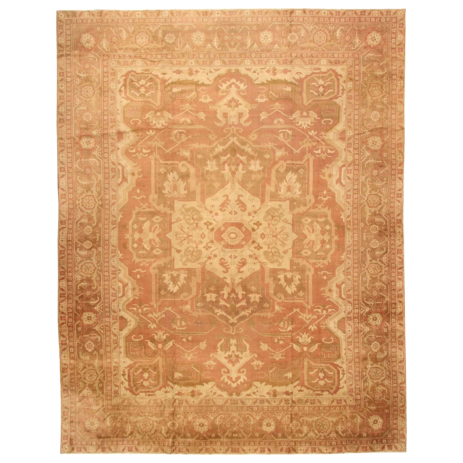 Alfombra antigua de Amritsar. Tamaño: 14 pies y 5 pulgadas x 18 pies y 8 pulgadas en venta