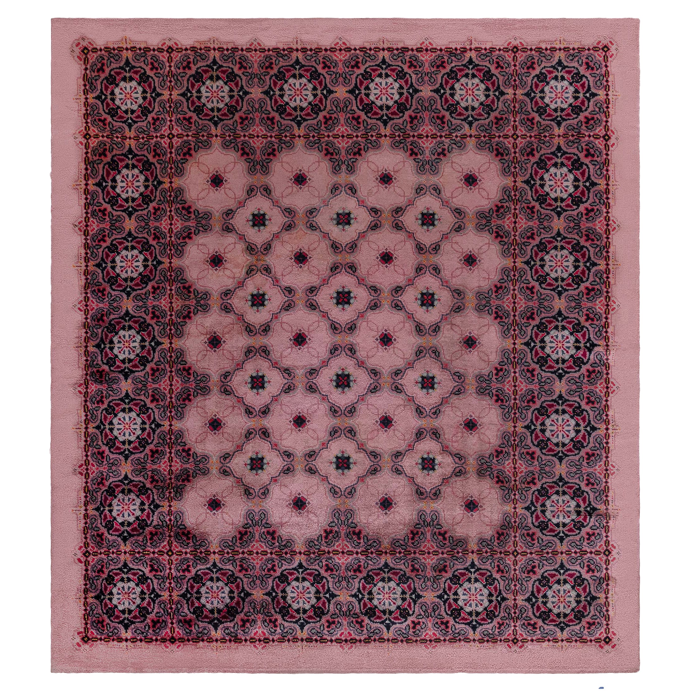 Antique Amsterdam School Rug (c. 1915) Attributed to K.P.C. de Bazel