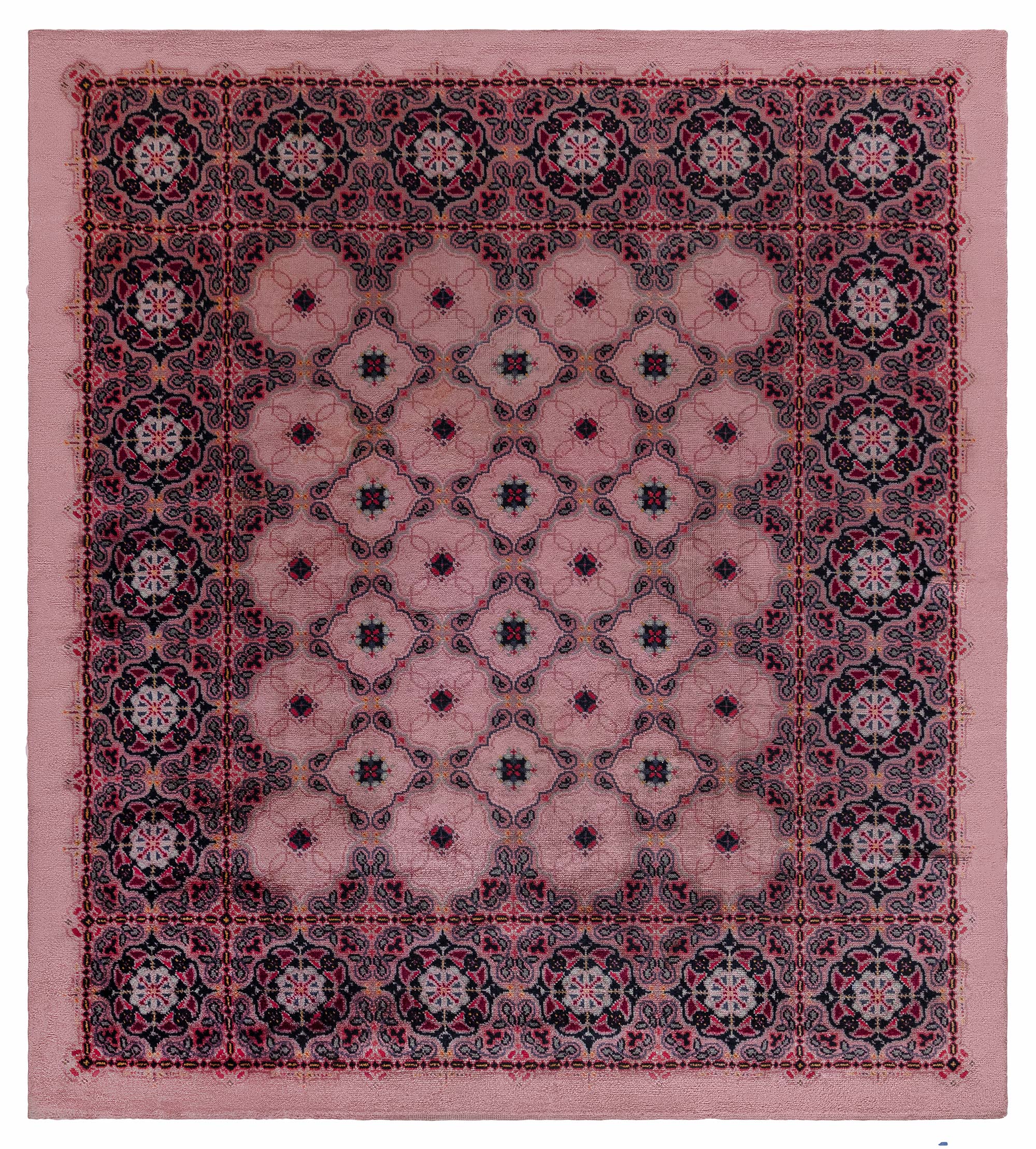 Antique Amsterdam School Rug (c. 1915) Attributed to K.P.C. de Bazel For Sale
