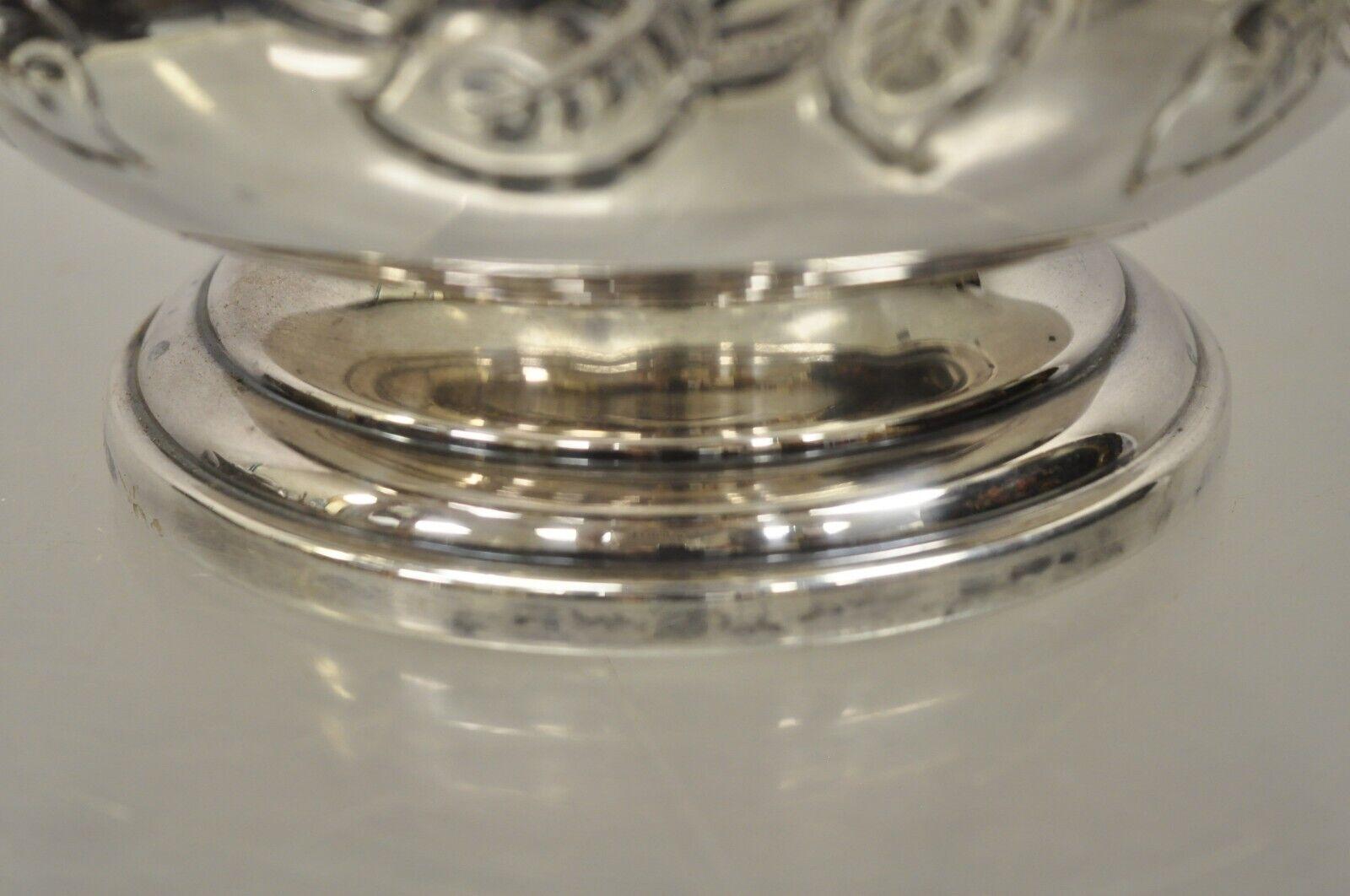 Antique Amston Regency Style Silver Plated Lion Head Ice Bucket 2